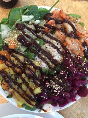 Bibimbap  at Vegan Yes in East London