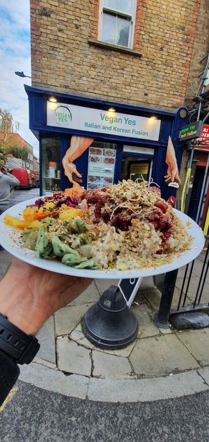 Bibimbap at Vegan Yes in East London