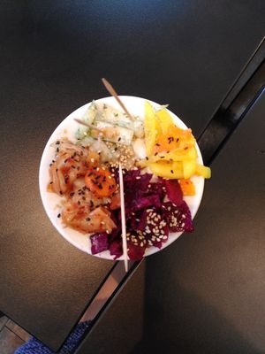 The 4 different kimchis they make at Vegan Yes in East London