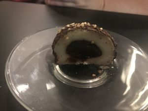 Chocolate mochi  at Vegan Yes in East London