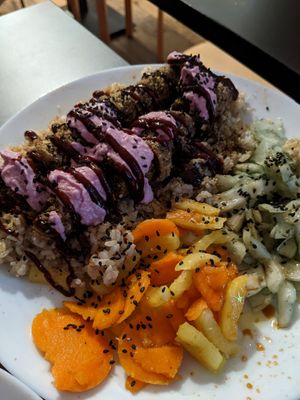 Kimchi sausage at Vegan Yes in East London