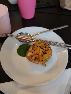 Sushi pockets at Vegan Yes in East London