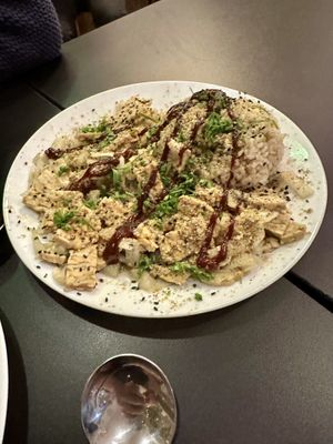 Tasty tempeh #Veganuary at Vegan Yes in East London