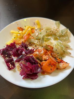 Kimchi  at Vegan Yes in East London