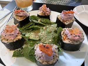 Kimbap  at Vegan Yes in East London