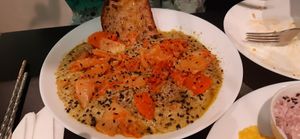 Kimchi gnocchi at Vegan Yes in East London