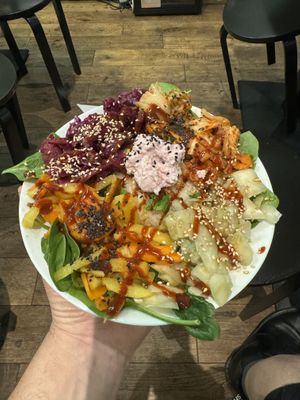 Kimchi Bibimbap   at Vegan Yes in East London