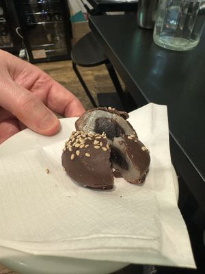 Dark Chocolate Mochi   at Vegan Yes in East London