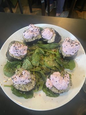 Kimbap  at Vegan Yes in East London
