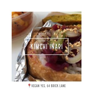 Kimchi Inari at Vegan Yes in East London