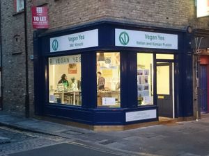Main shop front at Vegan Yes in East London