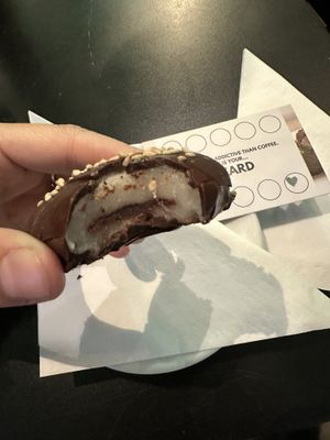 Chocolate mochi   at Vegan Yes in East London