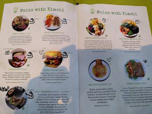 Menu 1 at Vegan Yes in East London