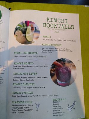 Cocktails at Vegan Yes in East London