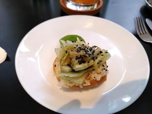 Starter at Vegan Yes in East London