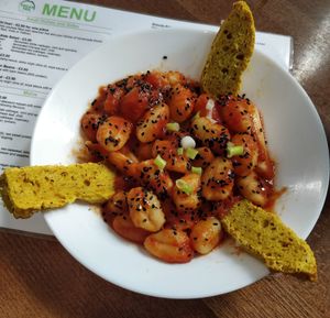 Toppognocchi at Vegan Yes in East London