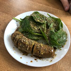 Hemp sausage!  at Vegan Yes in East London