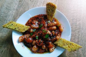 Topognocchi at Vegan Yes in East London