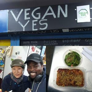 Italian and Korean fusion at Vegan Yes in East London