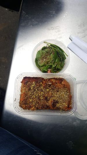 Kimchi Lasagna at Vegan Yes in East London