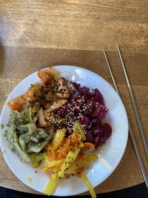 Kimchi Side Salad £4.50 at Vegan Yes in East London
