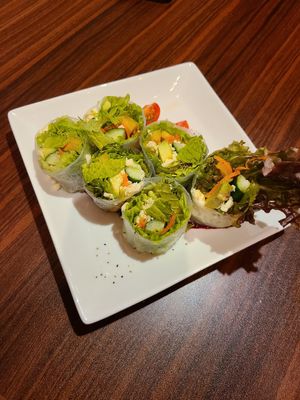 Spring rolls at Loca Kitchen in Tokyo