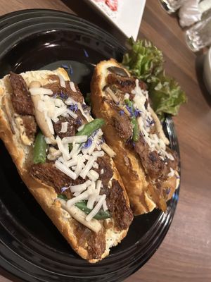 Baguette pizza Teriyaki stylee #Veganuary at Loca Kitchen in Tokyo