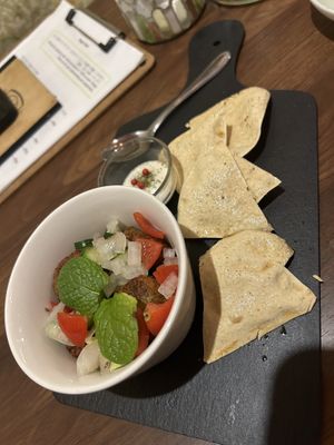 Falafel balls #Veganuary at Loca Kitchen in Tokyo