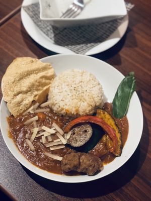 Curry dish  at Loca Kitchen in Tokyo