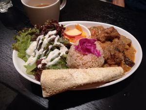 curry rice at Loca Kitchen in Tokyo