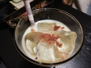 Matcha kalhua with soy milk at Loca Kitchen in Tokyo