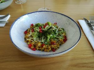 Lentils with quinoa. at Ela Canela in Lisbon