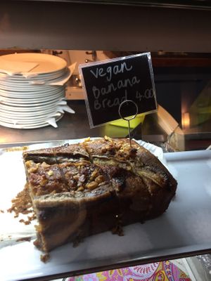 Vegan banana bread! at Accents Coffee & Tea Lounge in Dublin