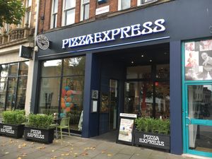 Outside  at Pizza Express in Darlington