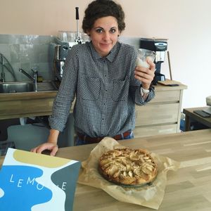 Freshly Vegan  pie at Le Moine Bistro in Neumuenster