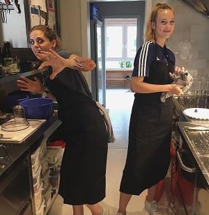 Work work work ! at Le Moine Bistro in Neumuenster