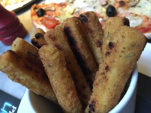 Polenta chips  at Pizza Express - Dean St in Newcastle Upon Tyne