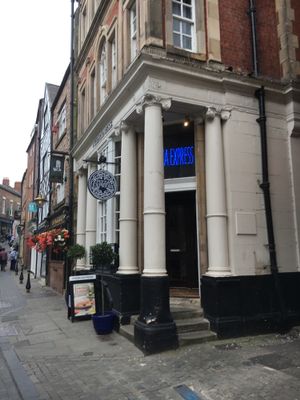 Outside  at Pizza Express in Durham