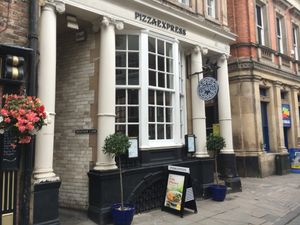 Outside  at Pizza Express in Durham
