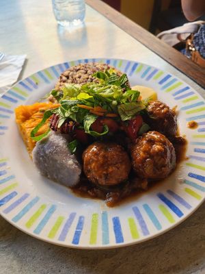 Veg balls at Millennium Victory in Montego Bay