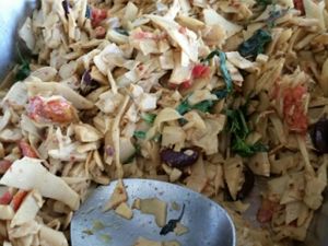 bamboo dish at Jey Im Boon in Chiang Mai