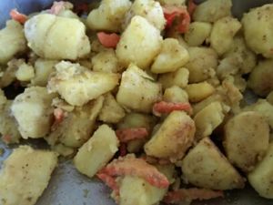 potato dish at Jey Im Boon in Chiang Mai