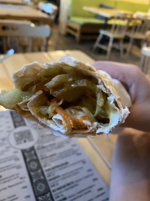 Shwarma with seitan at Goroh in Omsk