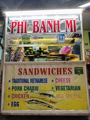The stall   at Phi Banh Mi in Hoi An
