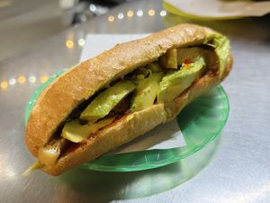 Vegan banh mi w/ avocado (25k VND)  at Phi Banh Mi in Hoi An