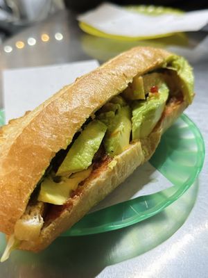 Vegan banh mi w/ avocado (25k VND)  at Phi Banh Mi in Hoi An