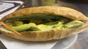 Avocado and tofu  at Phi Banh Mi in Hoi An