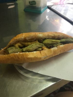 Vego with no cheese and avo at Phi Banh Mi in Hoi An