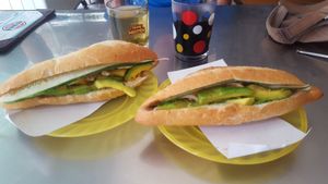 One with egg and one without :) at Phi Banh Mi in Hoi An