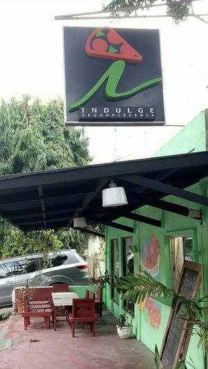 Look for the slice-dotted i and the Friends not Food mural at Indulge in Quezon City